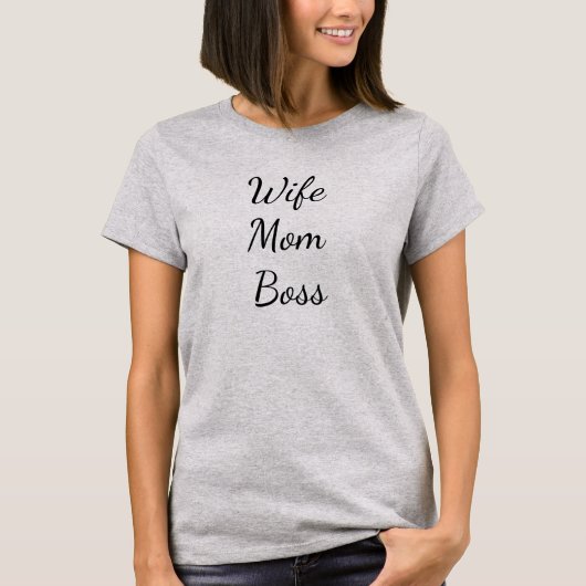 妻ママボス用Tシャツ Tシャツ (正面)