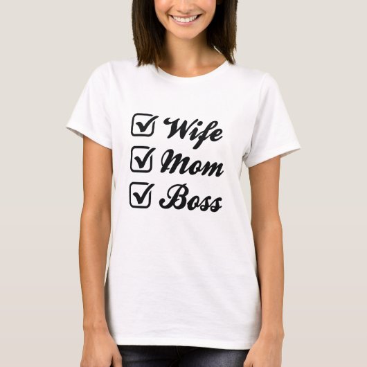 妻ママボス Tシャツ (正面)