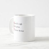 妻ママモーモールスウェーデン人女性 コーヒーマグカップ (正面左)