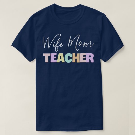 妻ママ先生1 Tシャツ (デザイン正面)