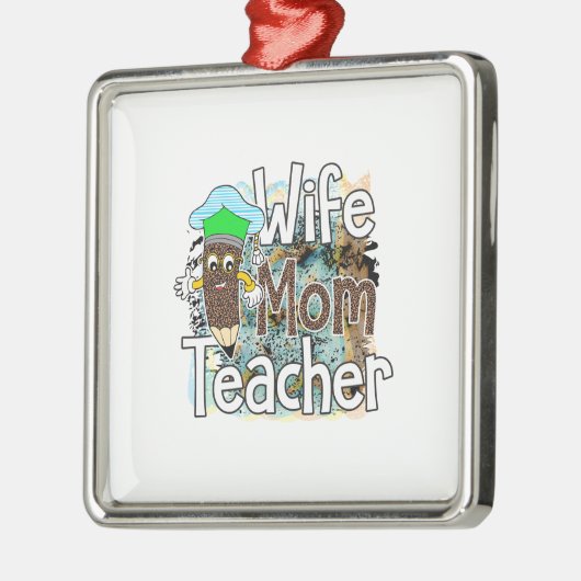 妻ママ先生 メタルオーナメント (左)