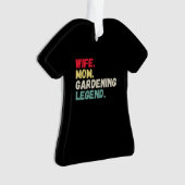 妻ママ園芸伝説レトロおもしろいクリスマス オーナメント (正面)