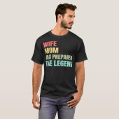 妻ママ税準備者凡例税シーズンアカウント Tシャツ (正面フル)