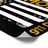 妻ママ911ディスパッチャ米国フラグ独立日4 ポスター (角)