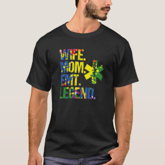 妻ママEmt伝説エマージェンシー医療サービスパー Tシャツ