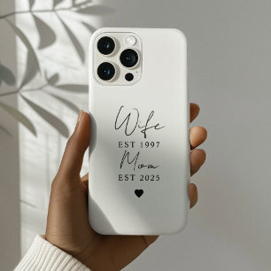 妻ママEST 2025 ミニマリストパーソナライズされたギフト iPhone 16 PROケース
