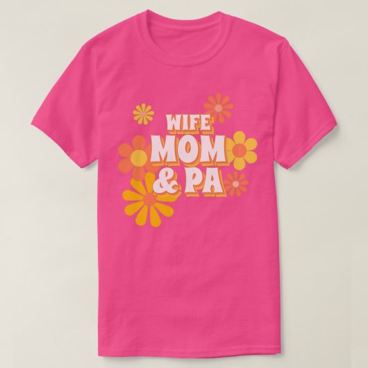 妻ママPA医師アシスタント引用文タイポグラフィ Tシャツ (デザイン正面)