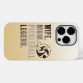 妻ママPickleball伝説 – ヴィンテージおもしろいズ Case-Mate iPhoneケース (裏面 (横))
