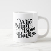 妻ムームボスバドおもしろいス皮肉な母の日 ジャンボコーヒーマグカップ (右)