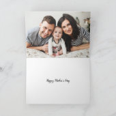 妻モダンと母の母の日のカード カード (内部)