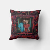 妻モダンの家族写真装飾用クッション クッション (裏面)