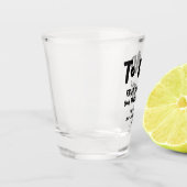 妻モダン娘おもしろい子の父の日 ショットグラス (左)