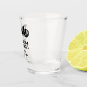 妻モダン娘おもしろい子の父の日 ショットグラス (右)