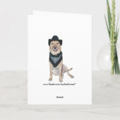 妻ユーモアのあるからの父の日 カード (裏面)