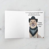 妻ユーモアのあるからの父の日 カード (内部)