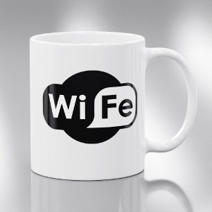 妻ロゴ コーヒーマグカップ