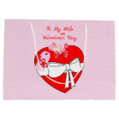 妻与えのハートプレゼント ラージペーパーバッグ (裏面)