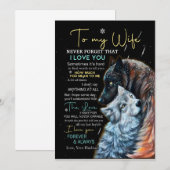 妻愛者 | 私の妻へ、愛していることを決して忘れないで 招待状 (正面/裏面)