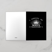 妻生き延びの移植 箔グリーティングカード (外側レイダウン)