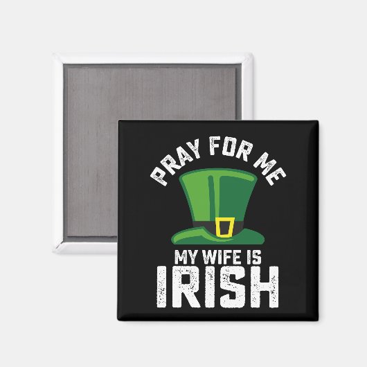 妻祈はアイルランドの聖パトリックの日だ マグネット (正面/裏面)
