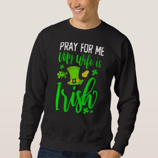 妻祈はアイルランドのSt patricks day スウェットシャツ (正面)