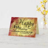 妻結婚の一周忌 カード (黄色い花)