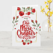 妻結婚周年記念の赤いバラ カード (黄色い花)