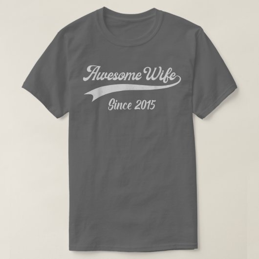 妻結婚Sへの7回目の素晴らしアニバーサリー Tシャツ (デザイン正面)