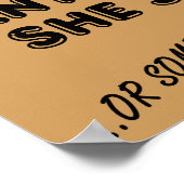 妻聞のポスターおもしろいサイン ポスター (角)