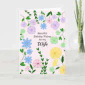 妻誕生日カード カード (正面)