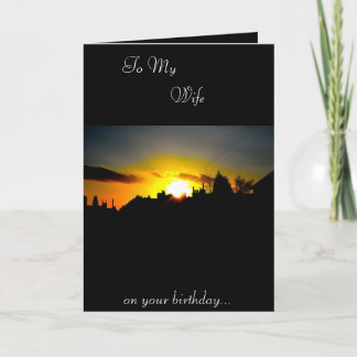 妻誕生日カード カード