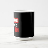 妻警告はポーランド人 コーヒーマグカップ (中央)
