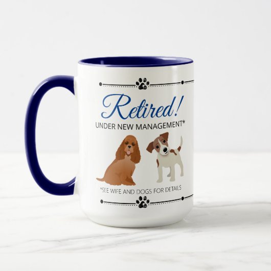 妻退職したと犬のマグを参照 マグカップ (左)