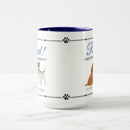 妻退職したと犬のマグを参照 マグカップ (中央)