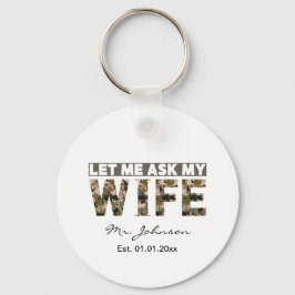 妻頼に任せおもしろいる キーホルダー