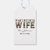 妻頼に任せおもしろいる ギフトタグ (正面)