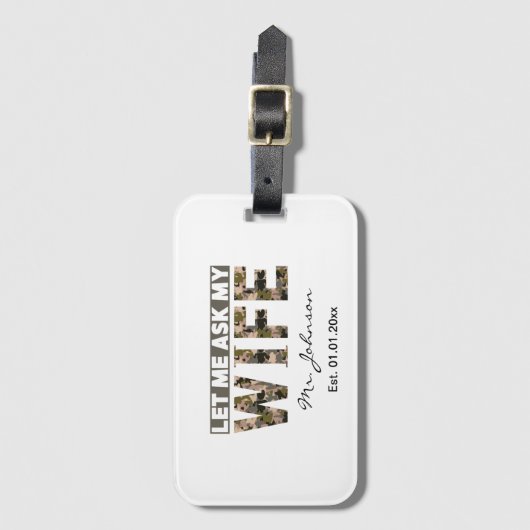 妻頼に任せおもしろいる ラゲッジタグ (正面縦)