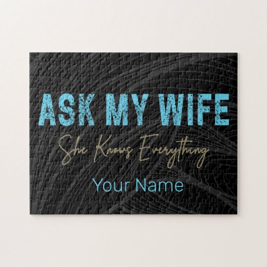 妻頼は全てのことわざを知っておもしろいいる ジグソーパズル (横)