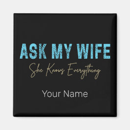 妻頼は全てのことわざを知っておもしろいいる マグネット