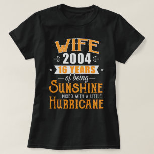 妻2004年贈り物16年結婚記念 Tシャツ
