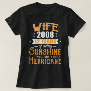 妻2008年贈り物12年結婚記念 Tシャツ