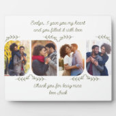 妻4垂直方向の写真を愛する言葉繊細な葉 フォトプラーク (正面)