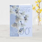 妻50誕生日-誕生日カード妻 カード (黄色い花)