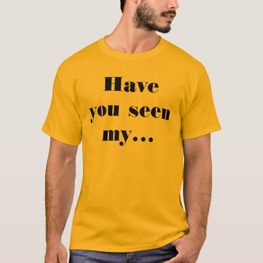 妻 - おかしな言い回し 冗談だよ Tシャツ (正面)
