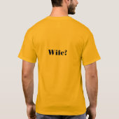 妻 - おかしな言い回し 冗談だよ Tシャツ (裏面)