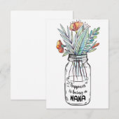 妻 アート 幸せは ナナであること サンキューカード (正面/裏面)