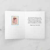 妻-ボンネットおよび詩を持つヴィンテージの女性のためのイースター シーズンカード (内部)