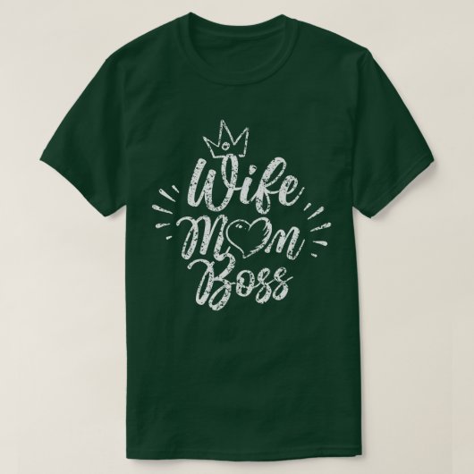 妻 ママ ボス フェミニズム 女性 女性 フェミニスト Tシャツ (デザイン正面)