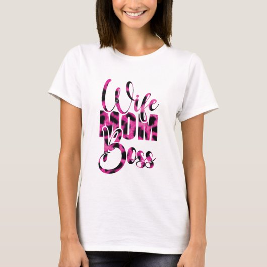 妻 ママ 上司 - 母の日 Tシャツ (正面)