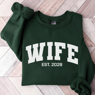 妻 夫 Tシャツ, オーダーメイド 婚約記念ギフト スウェットシャツ